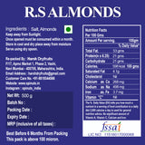 Roasted Salted Almonds ( Medium )