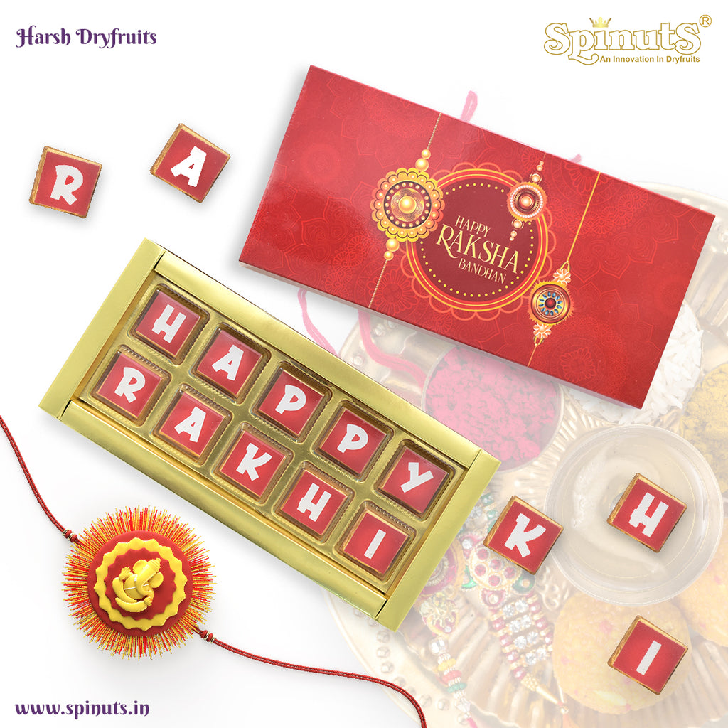Raksha Bandhan Chocolate Red Box ( HAPPY RAKHI CHOCOLATES )