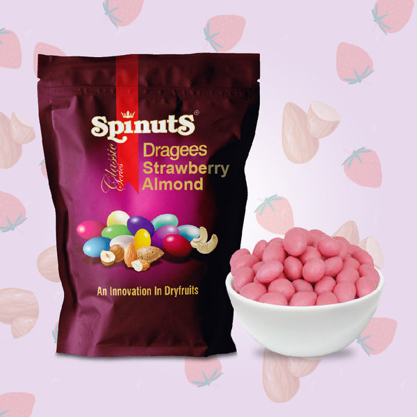Spinuts Strawberry Almond Dragees - 250 g